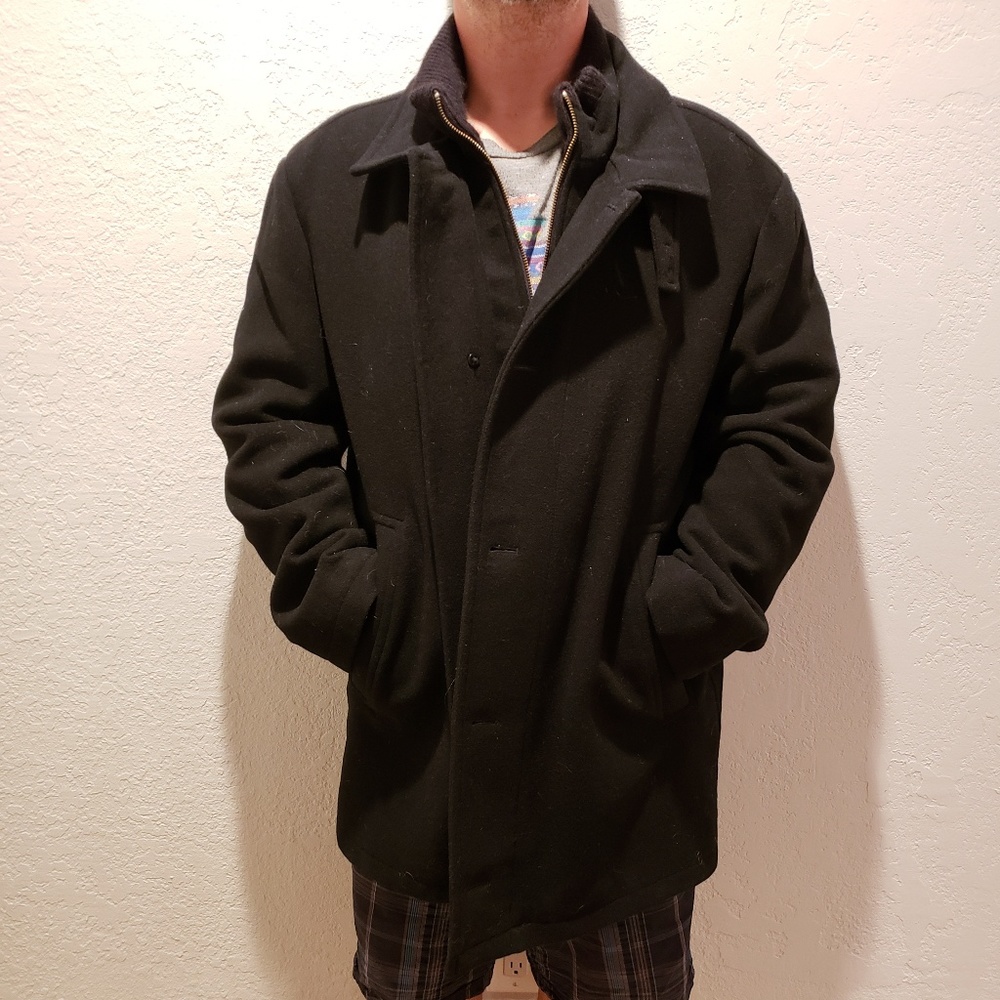 Pronto Uomo Wool Pea Coat